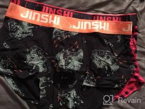 img 8 attached to Растяжимые мужские шорты-боксеры из микромодала с короткой ножкой от JINSHI Underwear