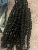 img 1 attached to Get A Bold Look With Dorsanee 8 Packs Of Burgundy Passion Twist Hair For Black Women - Pre-Twisted, Pre-Looped Crochet Braids In 10 Inch Bohemian Style Synthetic Braiding Hair Extension (TBug) review by Brandi James