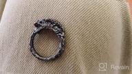 img 1 attached to 🐉 Men's Vintage Stainless Steel Dragon Amulet Rings: Mythological, Cool, Punk Biker Style review by Nick Mahoney