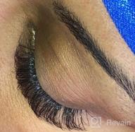 img 1 attached to Get Your Dream Look With Short Stem 3D 0.10 D Mix-12-15Mm Premade Fans Russian Lash Extensions review by Chris Hall