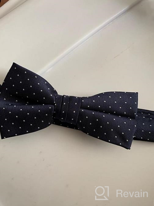 img 1 attached to Charming Dotted Woven Bow Tie for Boys by Spring Notion review by Dan Cramer