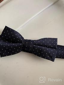 img 5 attached to Charming Dotted Woven Bow Tie for Boys by Spring Notion