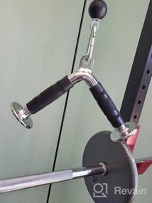 img 8 attached to Двойная D-образная рукоятка для канатной машины для домашнего тренажерного зала Ручки для упражнений - Аксессуары для фитнеса