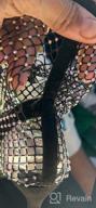 img 1 attached to Sparkling Style: LISHAN'S Rhinestone Fishnet Sandals For Women review by Tim Duncan