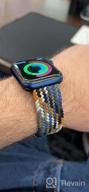 img 1 attached to Flexible And Chic: Bandiction Stretchy Braided Solo Loop Bands For Apple Watch 44Mm To 38Mm - Elastic Strap For Ultra SE Series 8/7/6/5/4/3/2/1 - Perfect For Women And Men review by Peter Caw