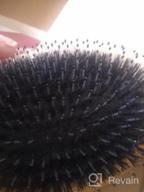 img 1 attached to BESTOOL Boar Bristle Hair Brush: Perfect For Detangling Thick, Fine & Curly Hair - For Women Men Kids! review by Antonio Fox