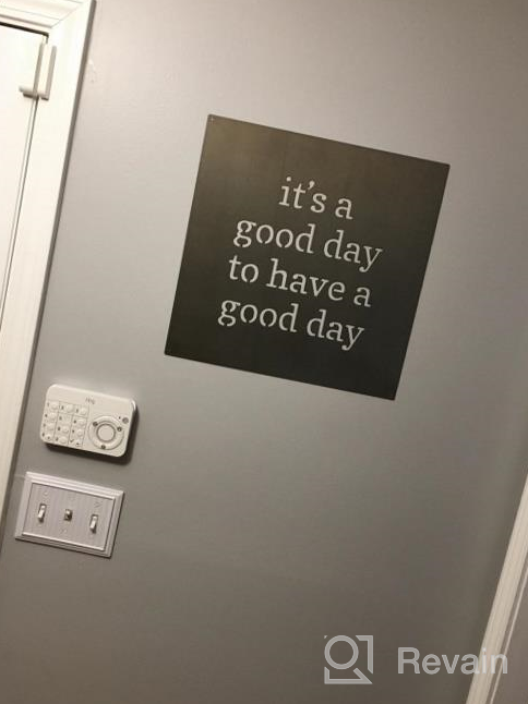 img 1 attached to Primitives By Kathy 'It'S A Good Day' Precision Cut Metal Wall Sign - 16X16 Inches review by Jasmine Penny