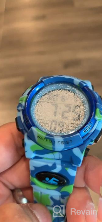 img 1 attached to Waterproof Kids Digital Sports Watch: 7 Colorful LED, Alarm, Stopwatch, Luminous Silicone Band review by Johnathan Rothstein