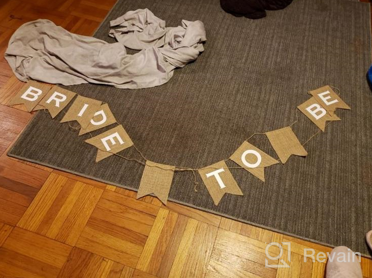 img 1 attached to Create Personalized Party Decorations: ThxToms 15 Piece Burlap Banner Set For Birthdays, Weddings, Showers And Graduations - 14.5Ft Long review by Andy Ucros