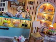 img 1 attached to Create Your Own Charming World With CUTEBEE Dollhouse Miniature And Furniture Kit - Leisurely Moment, 1:24 Scale review by Yolanda Johnson
