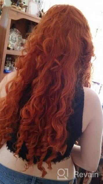 img 1 attached to Angelaicos Women'S Fluffy Wavy Halloween Merida Wig - Perfect For Party Costumes! review by Corey Listner