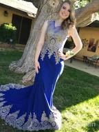 img 1 attached to Stunning Embroidered Lace Mermaid Gowns: MisShow Women'S Formal Evening Prom Dresses review by Scott Galloway