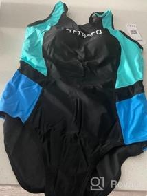 img 5 attached to ATTRACO женский спортивный слитный купальник | Спортивный купальный костюм Racerback Swimwear
