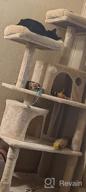 img 1 attached to Ultimate Playhouse For Your Feline Friend: BEWISHOME Cat Tree With Scratching Posts, Condos, Hammock, And Toys In Grey review by Jontrell Fernandes