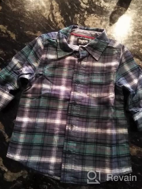 img 1 attached to 👕 OshKosh B'Gosh Boys' Toddler Woven Button Front Shirt review by Steve Walton