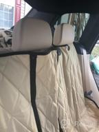 img 1 attached to Premium Black Extra Large Dog Seat Cover For Full Size Trucks And Large SUVs - 4Knines Without Hammock And Middle Seat Belt Capable - USA Company review by Lance Gunn