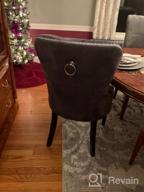 img 1 attached to Black Retro Velvet Upholstered Dining Chairs With Armless Design - Set Of 2 By Kmax review by Jason Martinez