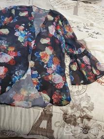 img 6 attached to Summer Women'S Floral Chiffon Kimono Cardigan - Loose Casual Top Blouse And Cover-Up
