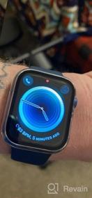 img 5 attached to Защитный чехол Apple Watch Series 8/7 41 мм с защитной пленкой для экрана из закаленного стекла (4 шт. в упаковке), бамперы со всесторонним покрытием для умных часов