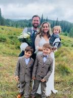 img 1 attached to 👔 Formal Tuxedo Suits for Toddler Boys' Clothing at Weddings - Pieces for Suits & Sport Coats review by Bob Berry