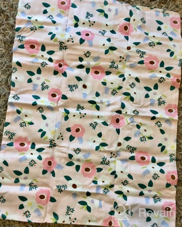 img 1 attached to Knlpruhk'S 100% Cotton Pink Floral Toddler Pillowcase Set - Includes 2 Zippered Covers, Fits 14X19 And 13X18 Pillows For Girls! review by Darryl Duncan