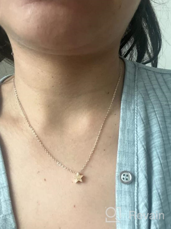 img 1 attached to Elegant Valloey Rover Tiny Dot Pendant Necklace: Stunning CZ Choker Jewelry Gift for Women review by Kyle Pickett