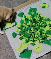 img 1 attached to Dog Snuffle Mat For Large Medium Small Dogs - Stress Release Slow Eat Durable Machine Washable Anti Slip Easy To Use - Distracting Training Natural Foraging Snuffling Nose Work For Dogs¡­ review by Teambringit Truitt