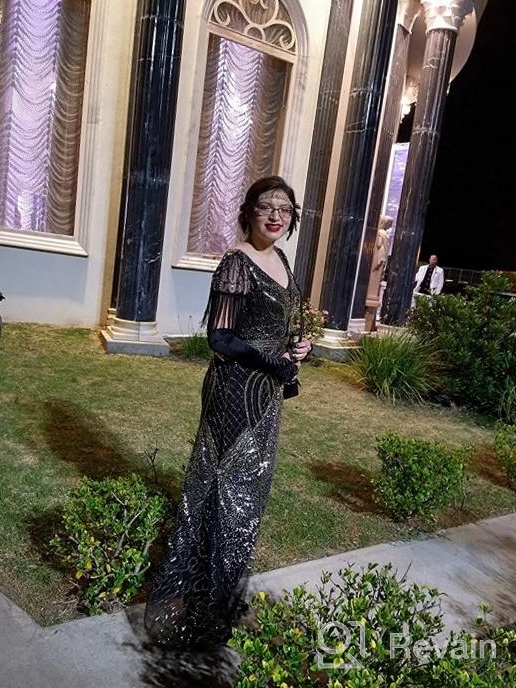 img 1 attached to Step Back In Time With BABEYOND'S 1920S Flapper-Inspired Sequin Maxi Dress For Weddings review by Craig Sexton