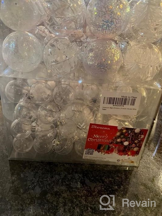 img 1 attached to 46Pcs Red & Gold Christmas Ball Ornaments Set - Shatterproof Plastic Decorative Baubles For Xmas Tree Holiday Wedding Party Decor With Hooks Included review by Justin Kautzman