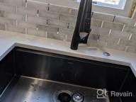 img 1 attached to Lordear 33 Inch Farmhouse Sink: A Luxurious Apron-Front Kitchen Sink With Deep Single Bowl & 16 Gauge Stainless Steel review by Bohyun Hansen