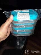 img 1 attached to Set Of 4 Blue Round Collapsible Silicone Food Storage Containers With Airtight Lids And Air Vents - Ideal For Meal Prep, Leftovers, Freezing, Microwaving, And Dishwashing - 16.9 Oz Capacity review by Amy Lucero