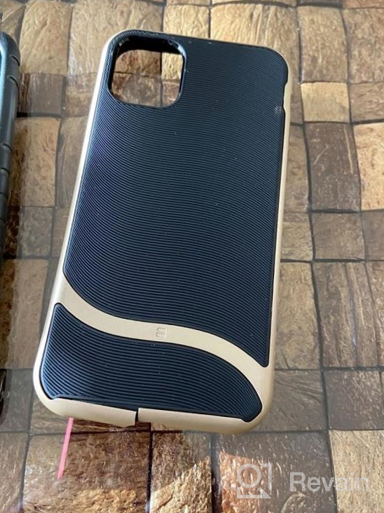 img 1 attached to Gold Snugg IPhone Pro 11 (2019) Slim Pulse Series Silicone Shockproof Protective Case Cover review by Vinay Kolluri