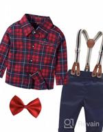 img 1 attached to Stylish Summer Attire: Formal Infant Bowtie Boys' Clothing Collection review by Tim Harris