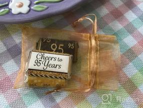 img 5 attached to 45 черных и золотых 95th Birthday Mini Candy Bar Wraps Stickers
