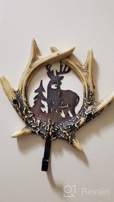 img 1 attached to Bring Vintage Charm To Your Home With Garneck Deer Antlers Wall Hooks - Perfect For Your Living Room, Bathroom, And Kitchen Wall Decor! review by Todd Cobb