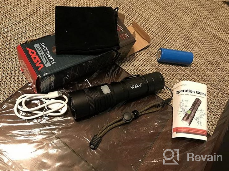 img 1 attached to Upgraded 2022 Wsky Rechargeable LED Light - High Lumen Output, XHP166.6 Super Bright LED, Waterproof And Ideal For Camping, Emergencies And Adventure - 5 Modes Available review by Damon Murray