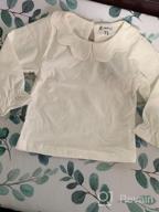 img 1 attached to Sleeves Collar T Shirt Blouses for Girls: Stylish Tops, Tees & Blouses review by Joyce Swihart