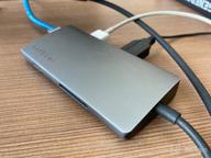 img 1 attached to Satechi Aluminum Multi-Port Adapter 4K HDMI, USB-C Pass Through, Gigabit Ethernet, SD/Micro Card Readers, and USB 3.0 for 2020 MacBook Pro, MacBook Air, and iPad Pro (Space Gray) review by Kio Lee ᠌