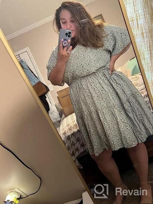 img 1 attached to Plus Size Boho Skater Dress With Pocket - Nemidor NEM299 review by Steve Whited