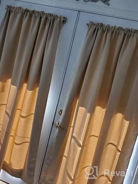 img 1 attached to Adjustable Magnetic Curtain Rods (2 Pack) With Petite Ball Ends For Metal Doors And Appliances - Top And Bottom Multi-Use, 16-28 Inch, 1/2 Inch Diameter, Nickel Finish By H.VERSAILTEX review by Melissa Hart