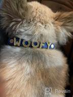 img 1 attached to Pink Personalized Dog Collar With Rhinestones - Custom Name Letters For Small & Medium Dogs (5/8 Inch X 10-13 Inches) review by Lequon Kirkpatrick