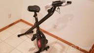 img 1 attached to Get Fit At Home With ADVENOR Magnetic Folding Exercise Bike With LCD Monitor And Comfortable Upright Seat Cushion review by Dube Jansen