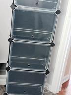 img 1 attached to MAGINELS 6 Tier Shoe Rack Organizer W/ Cover: Slim Storage Cabinet For Closet, Entryway & Behind The Door review by Alejandro Lane