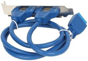 img 4 attached to Cable Gembird 2 x USB 3.0 - 20pin CC-USB3-RECEPTACLE, 0.45 m, blue