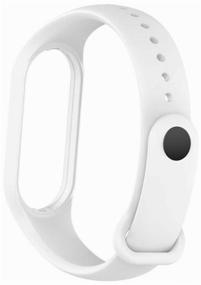 img 3 attached to Silicone Strap for Xiaomi Mi Band 7 Fitness Bracelet White