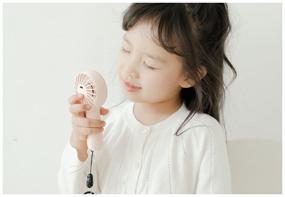 img 1 attached to 🌬️ Xiaomi Solove Mini Handheld Fan F6, Pink - Portable Cooling Solution in a Compact Design