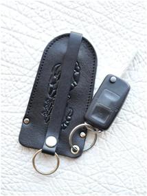 img 2 attached to LEO HARDY/Leather key holder, men's leather key holder, female leather key holder, genuine leather key holder, black