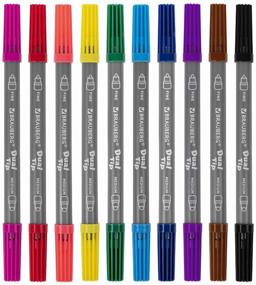 img 4 attached to BRAUBERG Premium Dual-tip marker set (151946), multi-colored