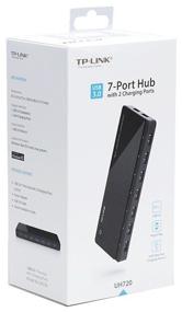 img 3 attached to 💻 TP-LINK UH720 USB Hub: 7 Connectors, Sleek Black Design