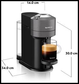 img 4 attached to Gray De'Longhi Nespresso Vertuo Next ENV120 Coffee Capsule Machine